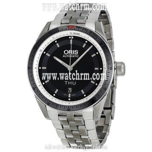 Oris Artix GT Day Date Black Dial Stainless Steel Men's Watch 735-7662-4154MB