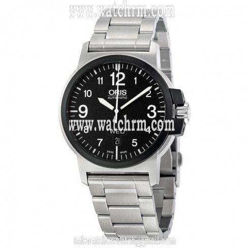 Oris BC3 Advanced Day Date Stainless Steel Bracelet Men's Watch 735-7641-4364MB