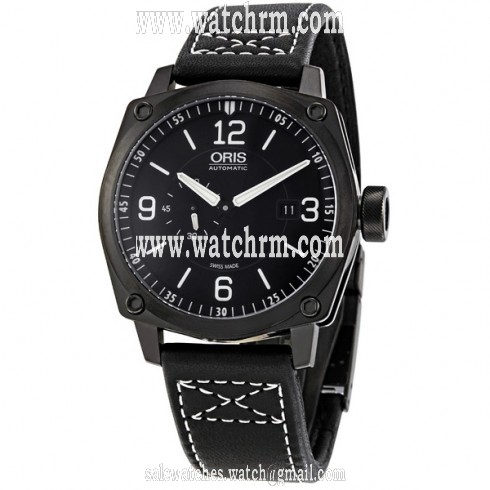 Oris BC4 Small Seconds Date Black Dial Automatic Men's Watch 643-7617-4764LS