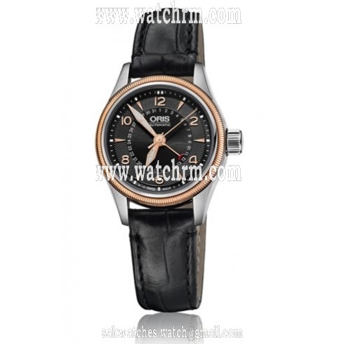 Oris Big Crown Pointer Date Black Dial Black Stainless Steel Unisex Watch 01 594 7680 4364-07 5 14 76FC