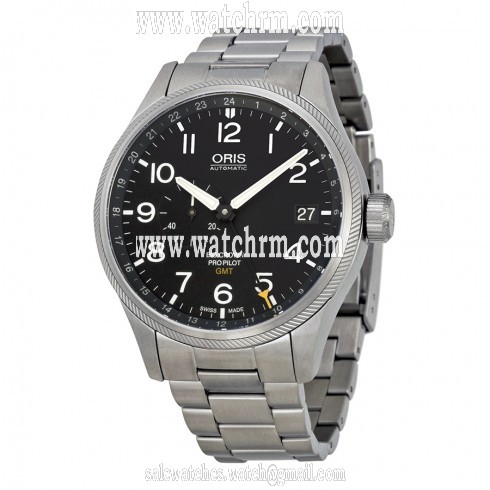 Oris Big Crown ProPilot GMT Automatic Black Dial Stainless Steel Men's Watch 748-7710-4164MB