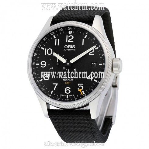 Oris Big Crown ProPilot GMT Black Dial Black Fabric Men's Watch 748-7710-4164BKFS