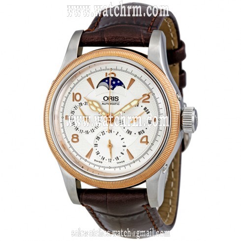 Oris Big Crown Silver Dial Moonphase Automatic Men's Watch 581-7566-4361LS