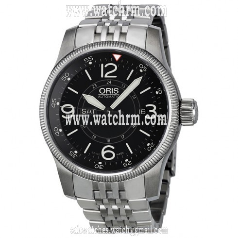 Oris Big Crown Timer Black Dial Stainless Steel Men's Watch 735-7660-4064MB