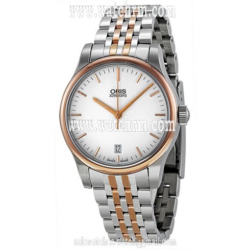 Oris Classic Date Automatic Silver Dial Two-Tone Men's Watch 01 733 7578 4351 07 8 18 63