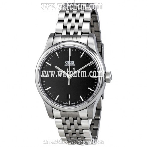 Oris Classic Date Black Dial Automatic Steel Men's Watch 733-7578-4054MB
