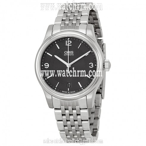 Oris Classic Date Black Dial Stainless Steel Men's Watch 733-7578-4034MB