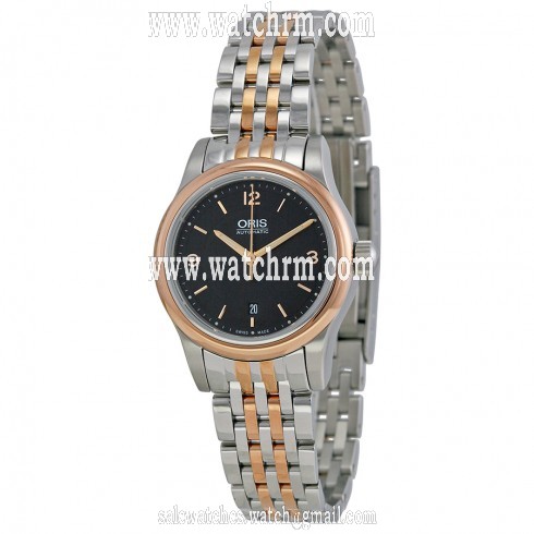 Oris Classic Date Black Dial Steel Ladies Watch 01 561 7650 4334-07 8 14 63