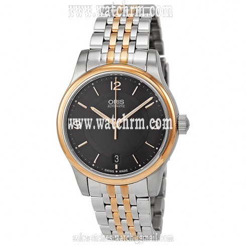 Oris Classic Date Black Dial Two-Tone Stainless Steel Men's Watch 01 733 7578 4334-07 8 18 63
