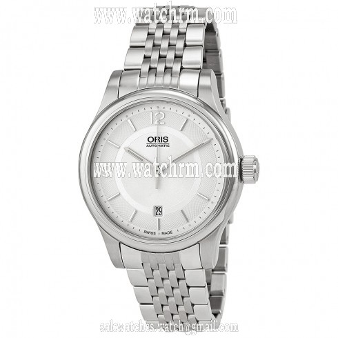 Oris Classic Date Silver Dial Stainless Steel Men's Watch 733-7594-4031MB