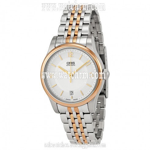 Oris Classic Date Silver Dial Two-Tone Stainless Steel Men's Watch 01 733 7578 4331-07 8 18 63