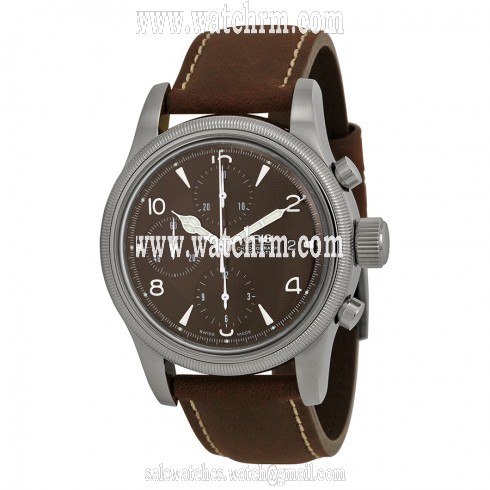 Oris Oskar Bider Chronograph Black Dial Brown Leather Men's Watch 774-7567-4084SET