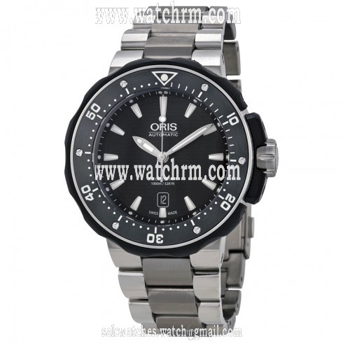 Oris Pro Diver Black Dial Titanium Men's Watch 733-7682-7154MB