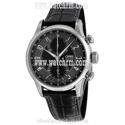 Oris Raid 2012 Chronograph GMT Automatic Black Dial Men's Watch 677-7603-4084LS