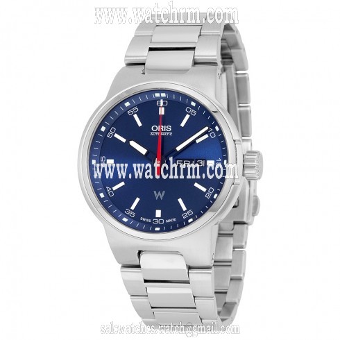 Oris Williams F1 Day Date Automatic Blue Dial Stainless Steel Men's Watch 735-7716-4155MB