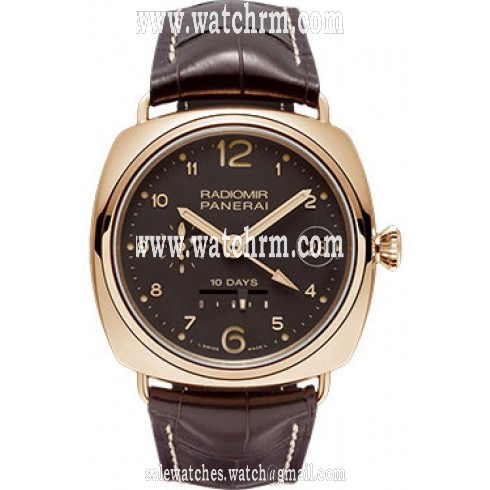 Panerai 10 Days GMT Oro Rosso Automatic Rose Gold Men's Watch PAM00497