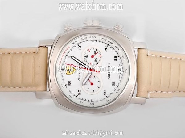 Panerai Ferrari Scuderia FER00008 White Dial Round Automatic Watch