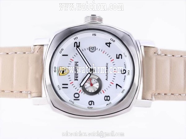 Panerai Ferrari Scuderia FER00009 White Dial Stainless Steel Bezel Automatic Watch