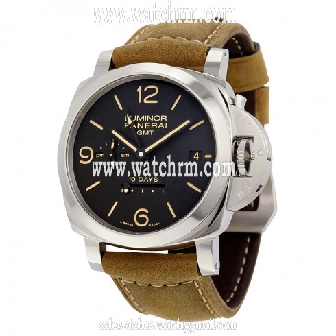 Panerai Luminor 1950 10 Days GMT Black Dial Men's Watch PAM00533