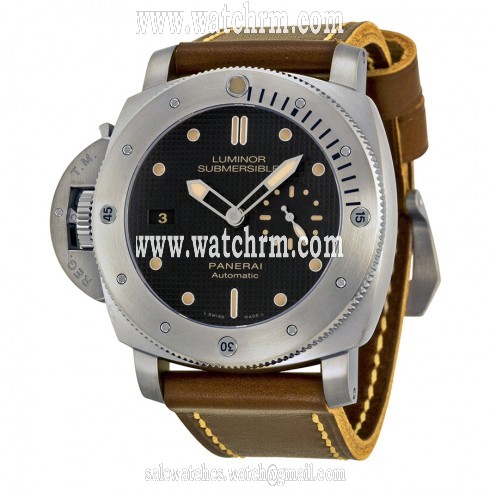 Panerai Luminor 1950 Black Dial Titanium Automatic Men's Watch PAM00569