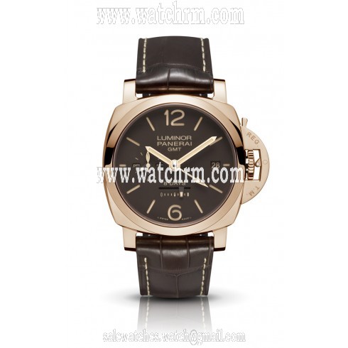 Panerai Luminor 1950 Brown Dial 18k Rose Gold Men's Watch PAM00576