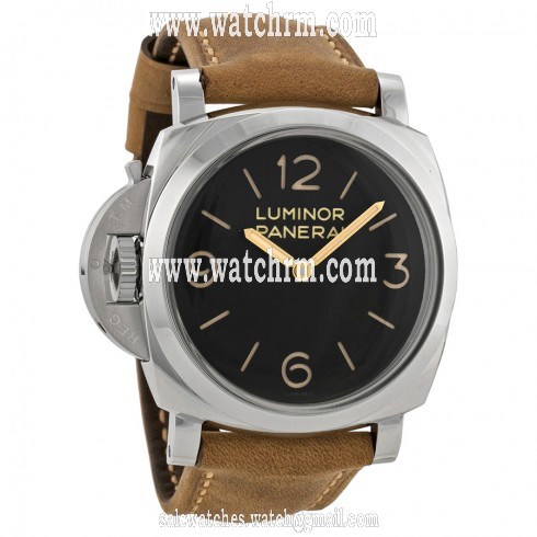 Panerai Luminor 1950 Left-handed 3 Days Acciaio Black Dial Men's Watch PAM00557