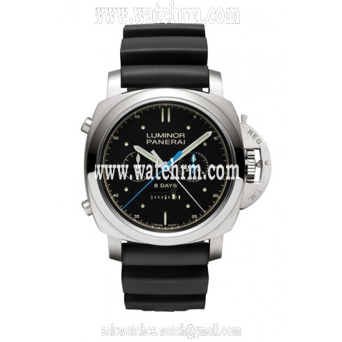 Panerai Luminor 1950 Rattrapante 8 Days Black Dial Men's Watch 427