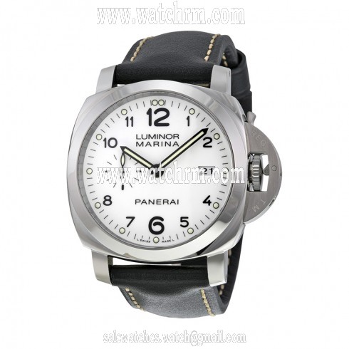Panerai Luminor 1950 White Dial Automatic Men's Watch PAM00499