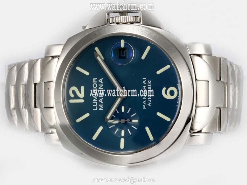 Panerai Luminor PAM00120 Blue Dial Stainless Steel Case 44mm Watch
