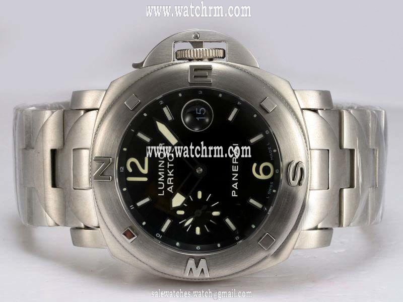 Panerai Luminor PAM00186 Mens Stainless Steel Bezel Stainless Steel Case Watch