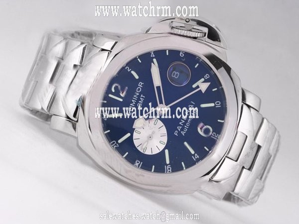 Panerai Luminor PAM00297 Stainless Steel Bezel Blue Dial Automatic Watch