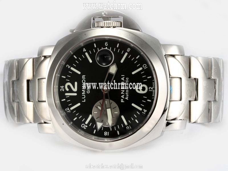 Panerai Luminor PAM088 Automatic Stainless Steel Bezel Black Dial Watch
