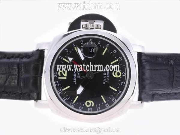 Panerai Luminor PAM63 Black Dial Blue Rubber Strap 44mm Watch