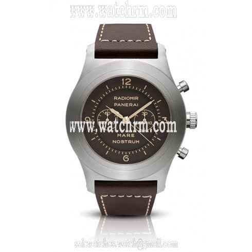 Panerai Mare Nostrum Titanio Brown Dial Men's Watch PAM00603