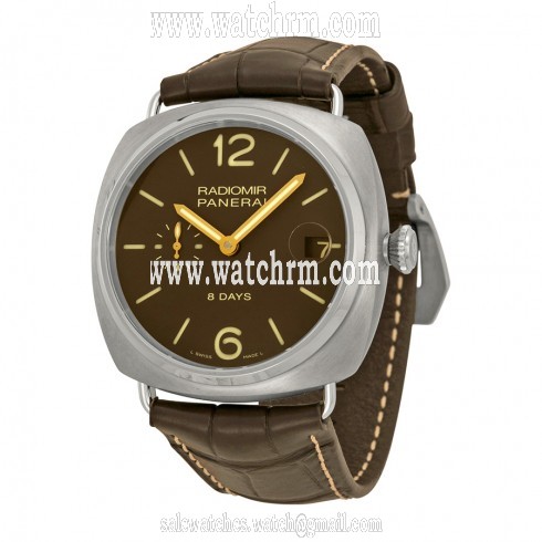 Panerai Radiomir 8 Days Brown Dial Men's Watch PAM00346