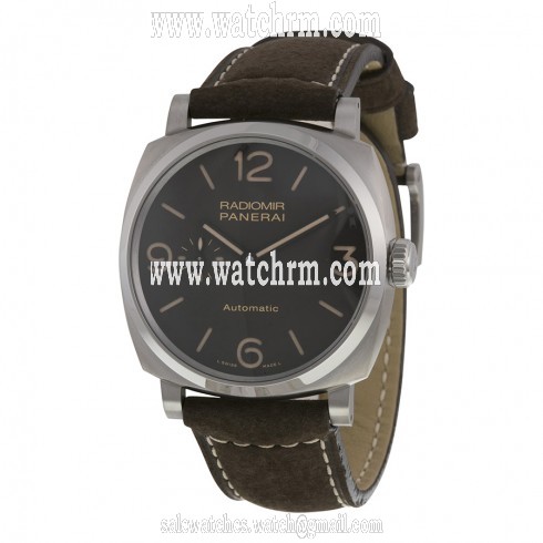 Panerai Radiomir Brown Dial Buffalo Leather Automatic Men's Watch PAM00619