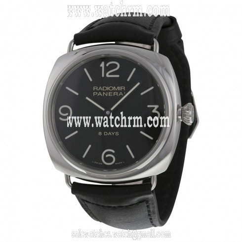 Panerai Radiomir Black Dial Leather Men's Watch PAM00610