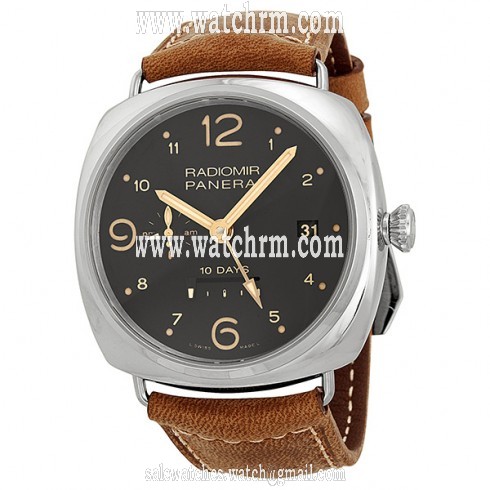 Panerai Radiomir Brown Dial Brown Leather Men's Watch PAM00391
