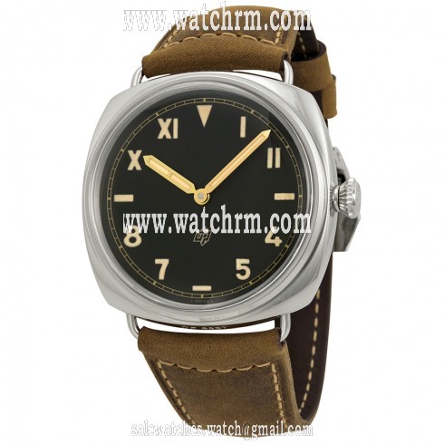 Panerai Radiomir California 3 Days Black Dial Light Brown Leather Men's Watch PAM00424