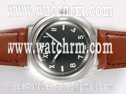 Panerai Radiomir PAM 376N Stainless Steel Case Black Dial Watch