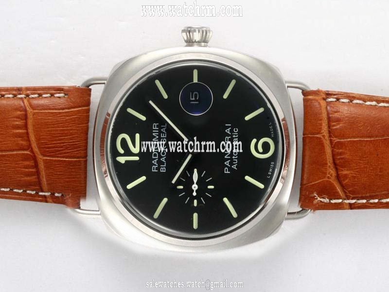 Panerai Radiomir PAM287J Mens Round Brown Crocodile Leather Strap Watch