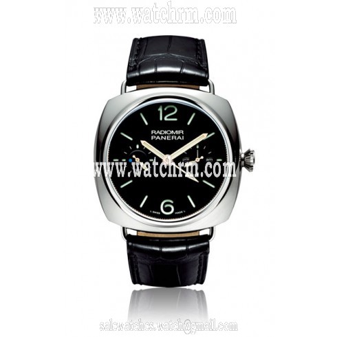 Panerai Radiomir Platinum Tourbillon GMT Black Dial Men's Watch PAM00316