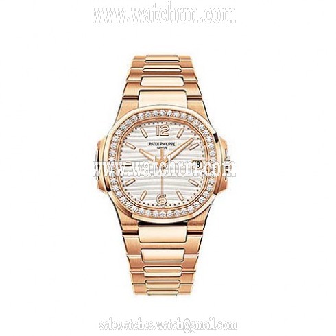 Patek Philippe 18kt Rose Gold Diamond Ladies Watch 7010-1R-011