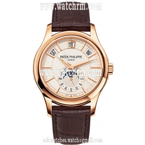 Patek Philippe Annual Calendar Opaline White Dial Men's Watch 5205R-001