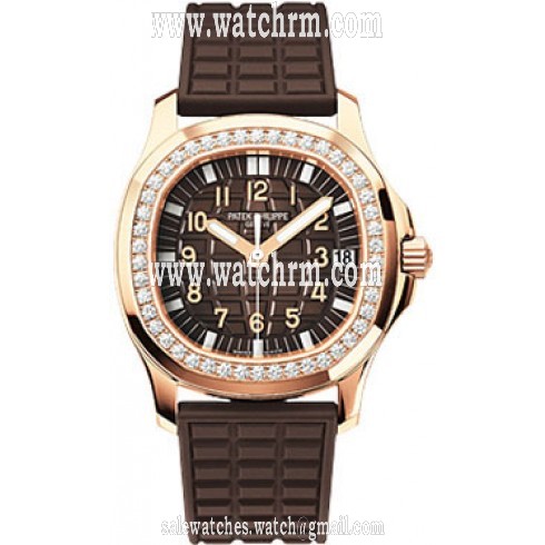 Patek Philippe Aquanaut Luce 18kt Rose Gold Diamond Case Automatic Ladies Watch 5068R