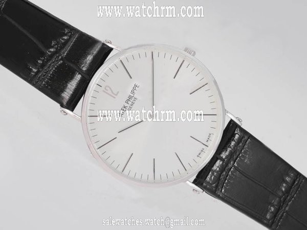Patek Philippe Calatrava 2599 Mens Stainless Steel Bezel Quartz Watch