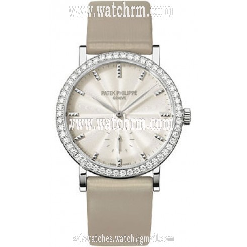 Patek Philippe Calatrava Cream Dial 18kt White Gold Ladies Watch 7120G