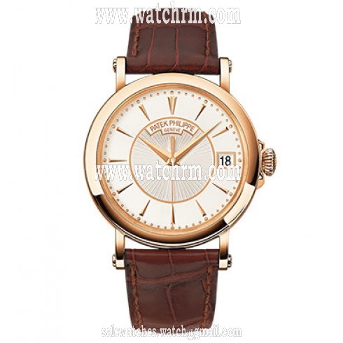 Patek Philippe Calatrava Silvery Opaline Dial 18K Rose Gold Men's Watch 5153R