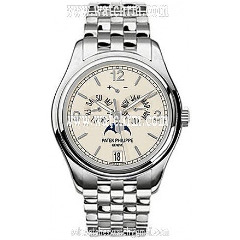 Patek Philippe Complicated Annual Calendar 18kt White Gold Men's Watch 5146-1G