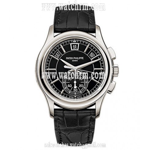 Patek Philippe Complications Black Dial Perpetual Calendar Platinum Men's Watch 5905P-010